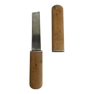 Japanese Kogatana Knife Wood Handle with Wooden Sheath Good Condition